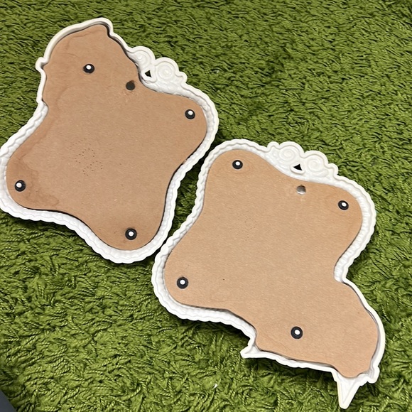 Vintage love bird plastic framed mirrors set of 2 - Picture 4 of 8